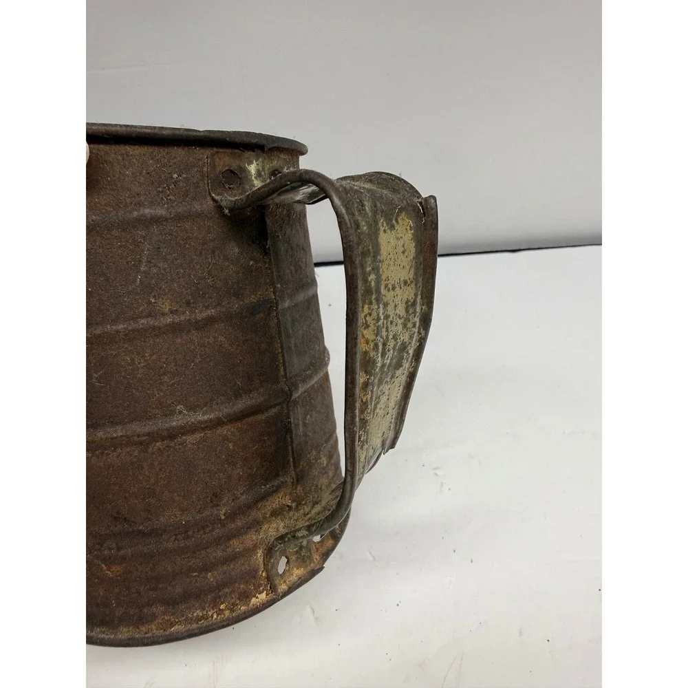 Vintage Bromwell Hand Crank Flour Sifter Rustic Antique Metal Kitchen Farmhouse